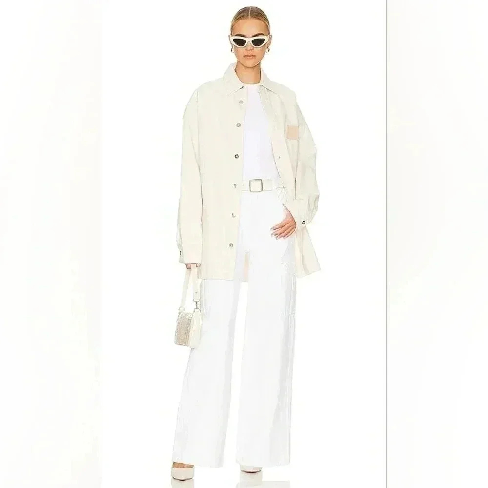 AGOLDE Minka Cargo in Milkshake